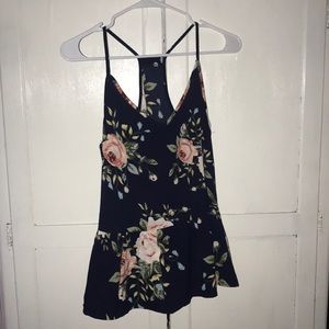 flowered tank top